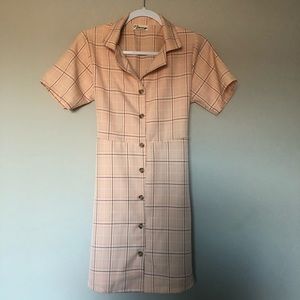 KOREAN STYLE PLAID DRESS